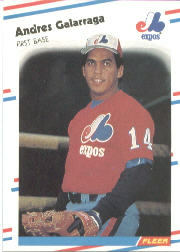 1988 Fleer Baseball Cards      184     Andres Galarraga